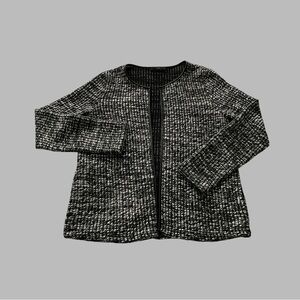Brax Feel Good Bette Open Front Boucle Knit Cardigan/ Blaser
